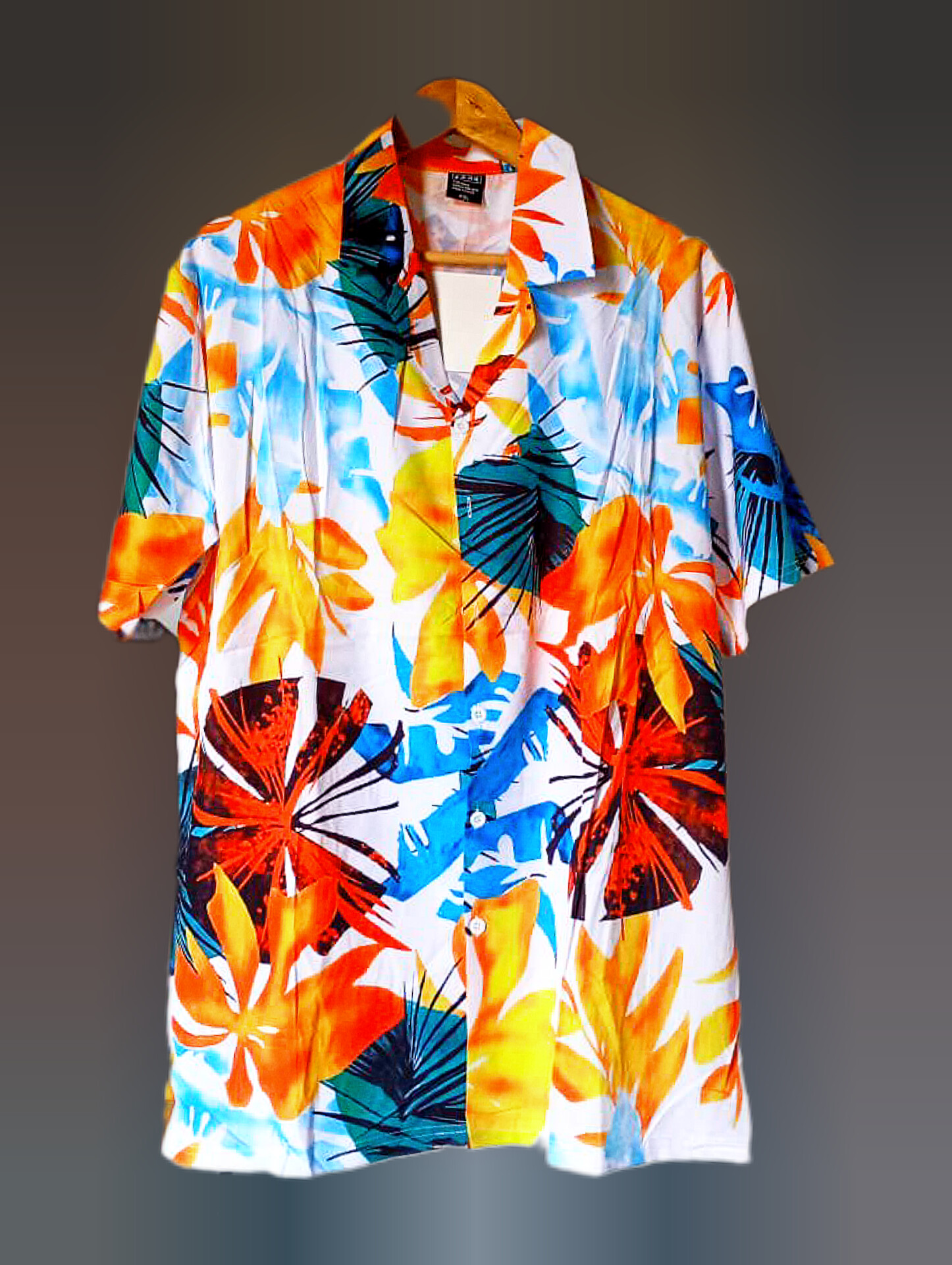 Tropical Print Hawaiian Shirt