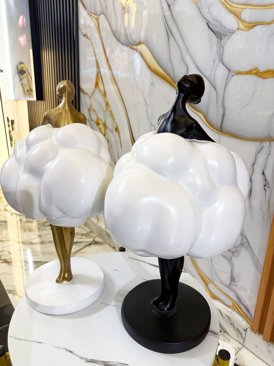 Modern Cloud Dress Figurines