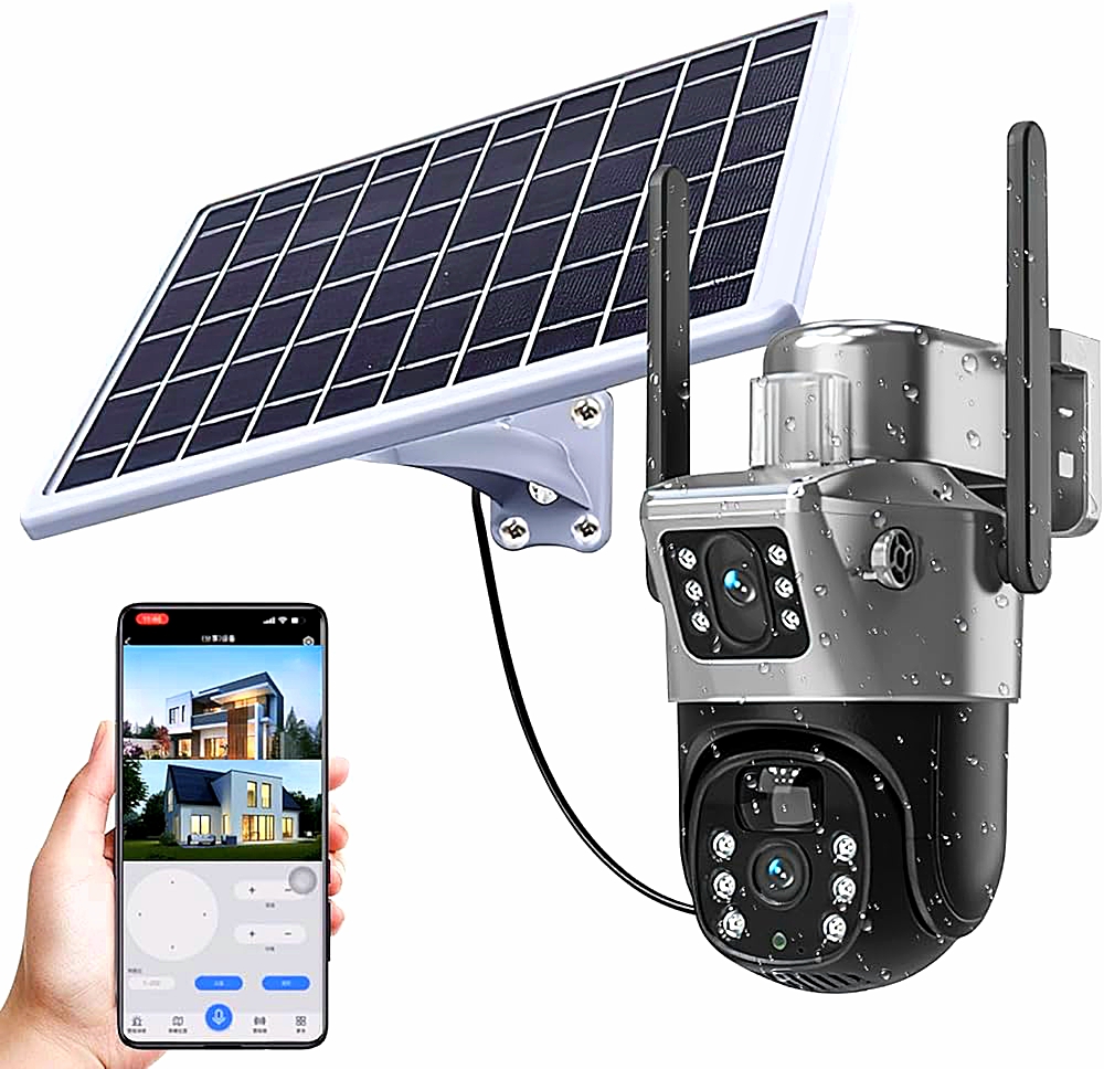 True Color View Dual Lens & Screen Image Solar Camera