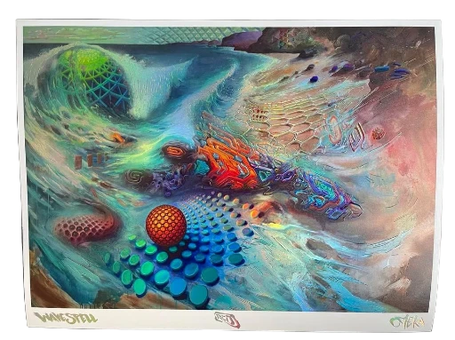' WAVE SPELL ' Embossed Holographic 