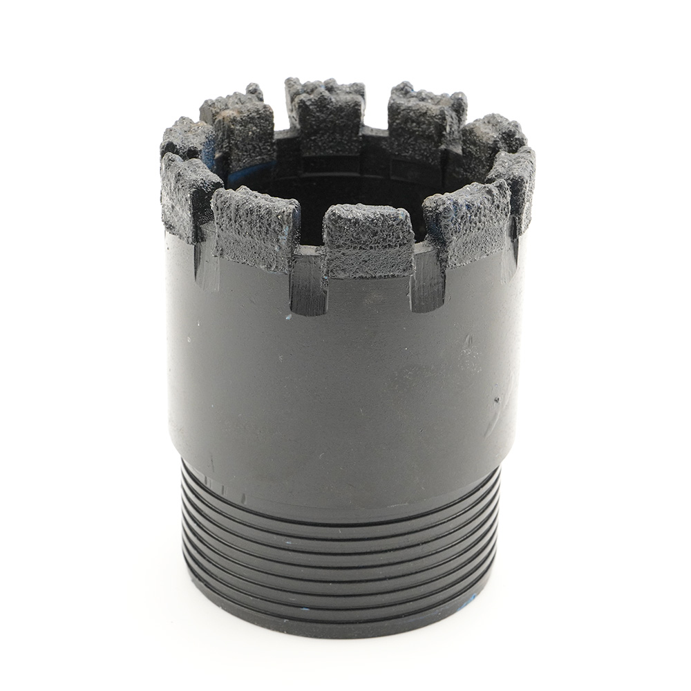 91mm Single tube flat tooth electroplated diamond drill bit for mining and water well