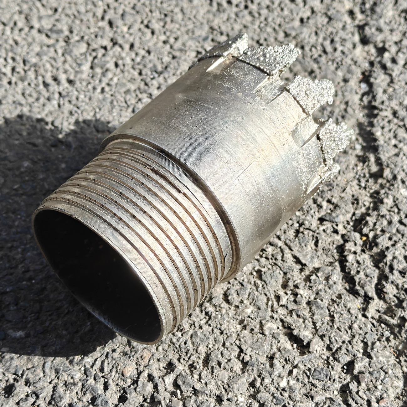91mm Slant cutting edge electroplated diamond drill bit