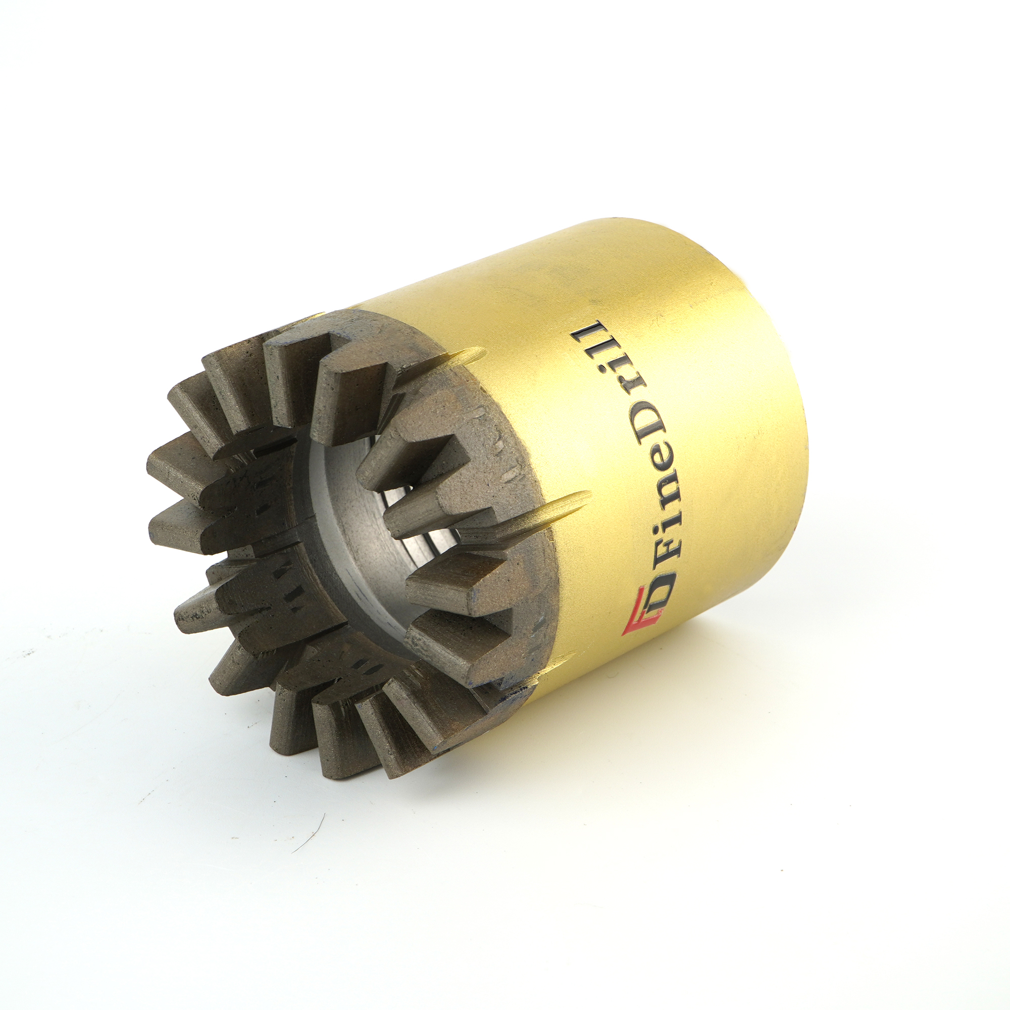 NQ 75mm 76mm 77mm Diameter Core Diamond Drill Bit For Water Well Mining Golden