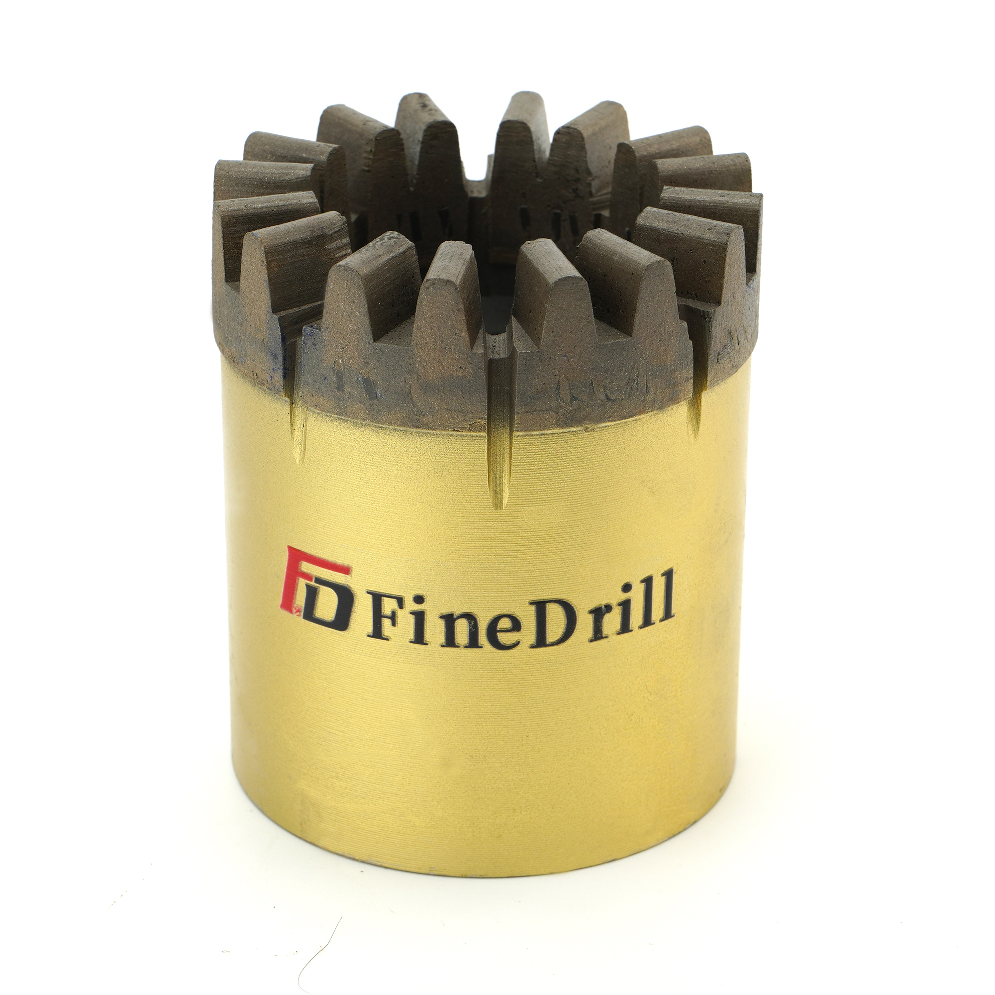 NQ 75mm 76mm 77mm Diameter Core Diamond Drill Bit For Water Well Mining Golden