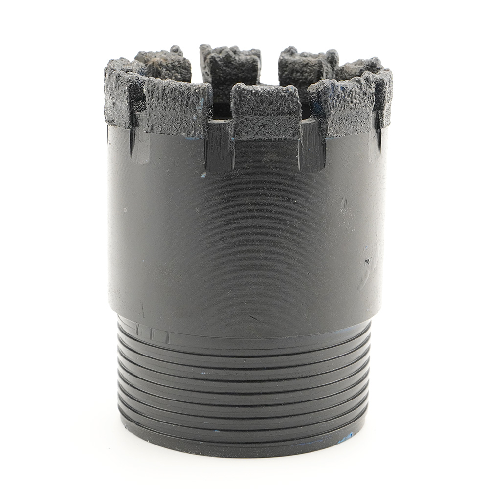 91mm Single tube flat tooth electroplated diamond drill bit for mining and water well