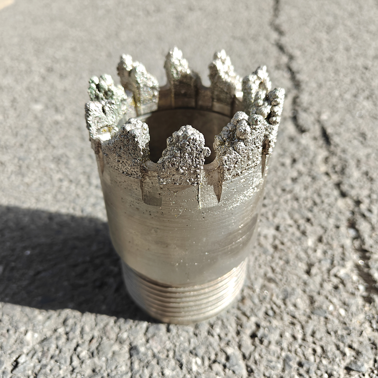 91mm Slant cutting edge electroplated diamond drill bit