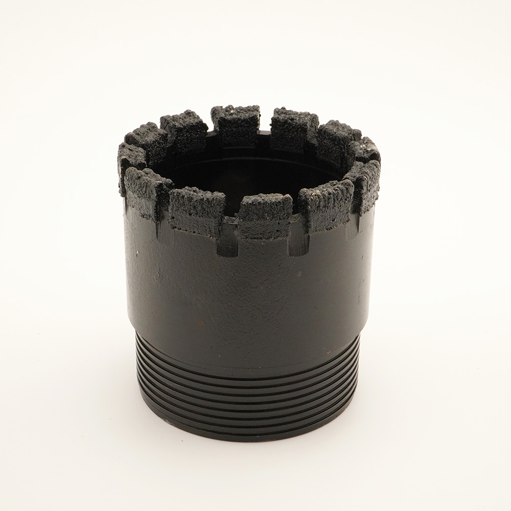112mm Single tube flat tooth electroplated diamond drill bit