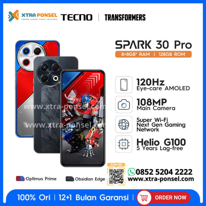 TECNO SPARK 30 Pro - 8+8GB*+128GB