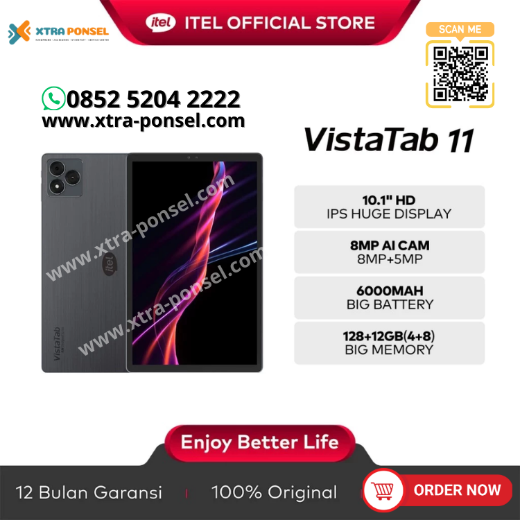 itel VistaTab 11 12GB(4GB+8GB) 128GB + Case 