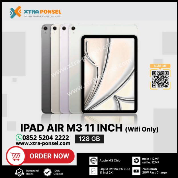Apple iPad Air (11 inci) Chip M3 WIFI ONLY