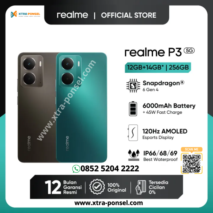Realme P3 5G 12GB+14GB*|256GB