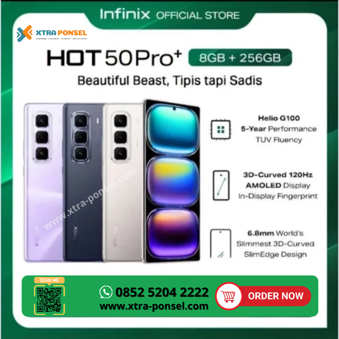 INFINIX HOT 50 PRO | PRO+ PLUS RAM 8/256GB ORIGINAL GARANSI RESMI NASIONAL