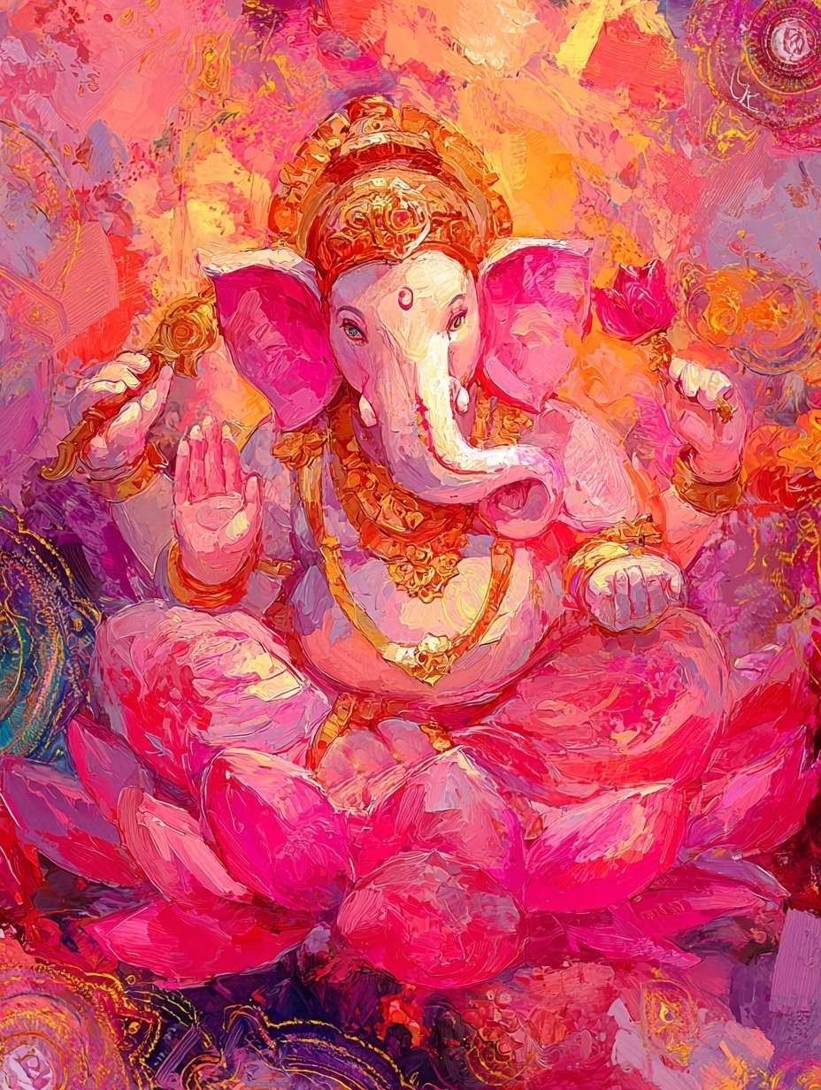 pink ganesha