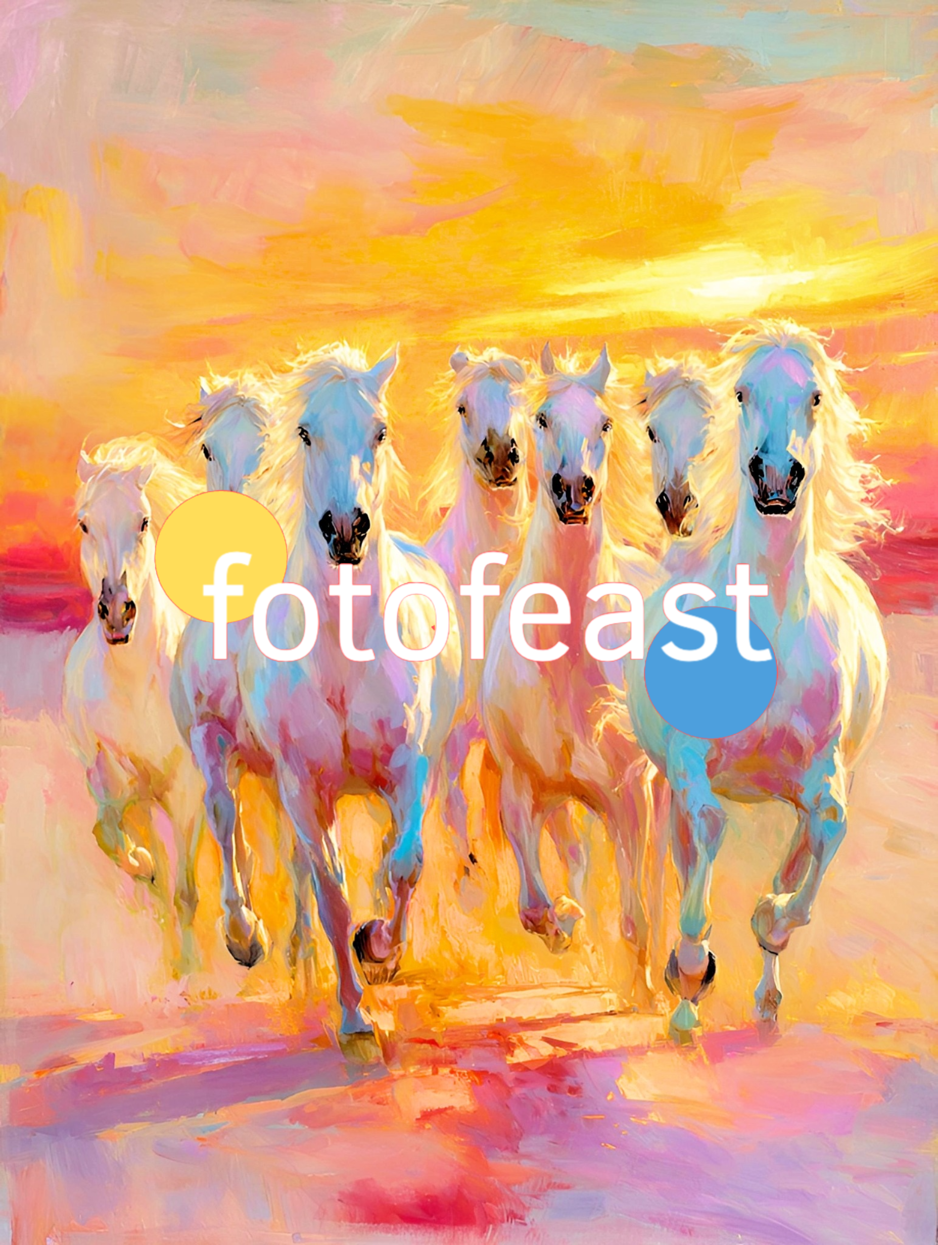 seven white horses