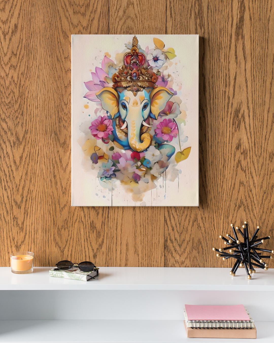 floral ganesha