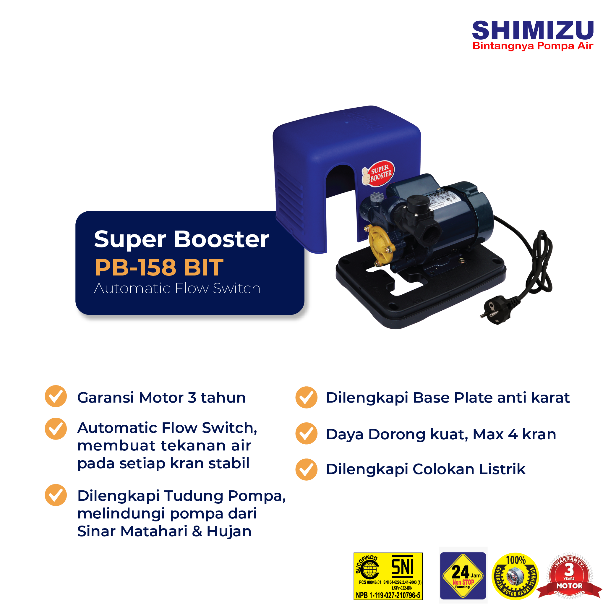 [Pompa Booster] Shimizu PB-158K BIT