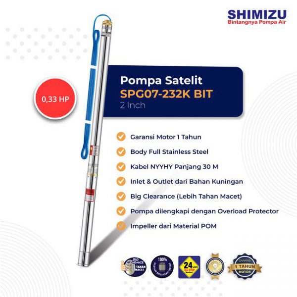 [Pompa Satelit] Shimizu SPG07-232K BIT