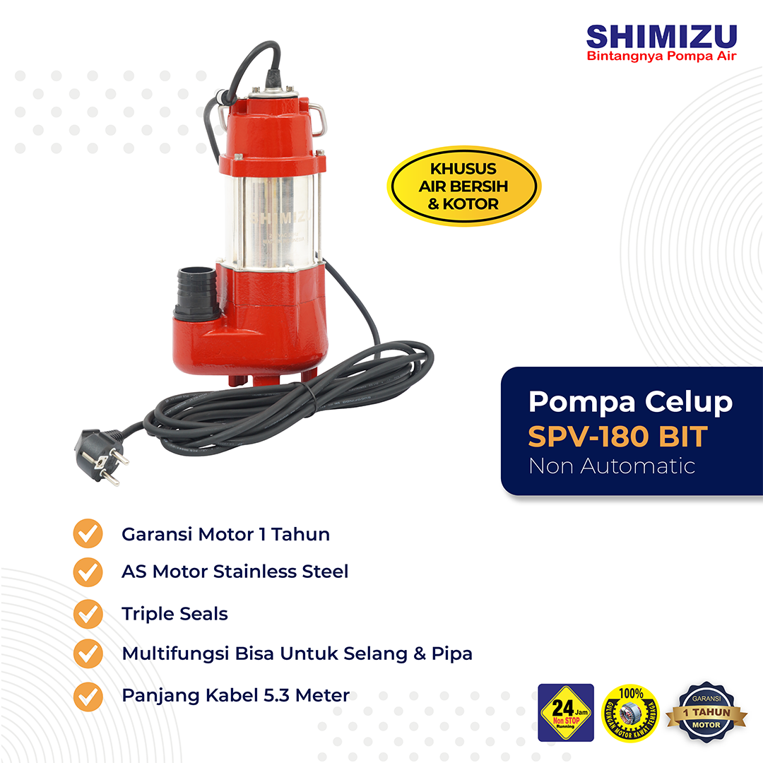 [Pompa Celup] Shimizu SPV-180 BIT