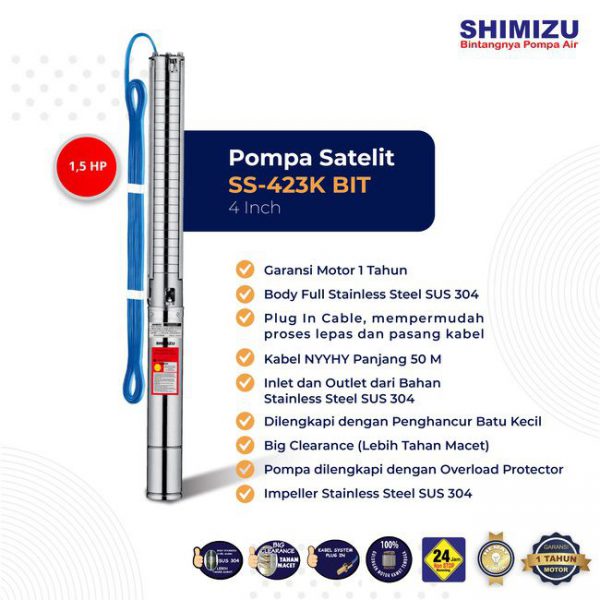 [Pompa Satelit] Shimizu SS 423K BIT