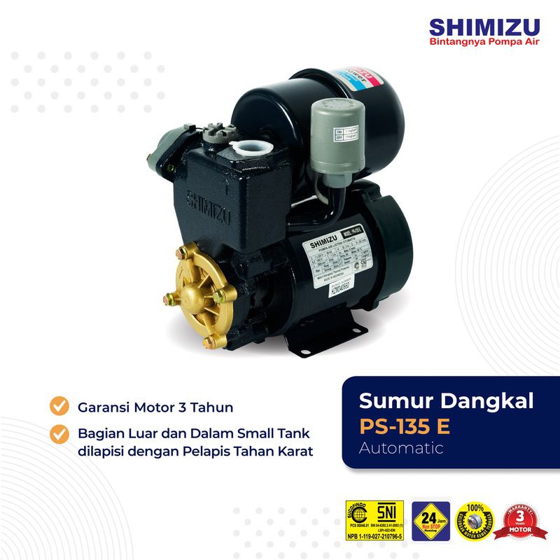 [Pompa Sumur Dangkal] Shimizu PS-135 BIT AUTO