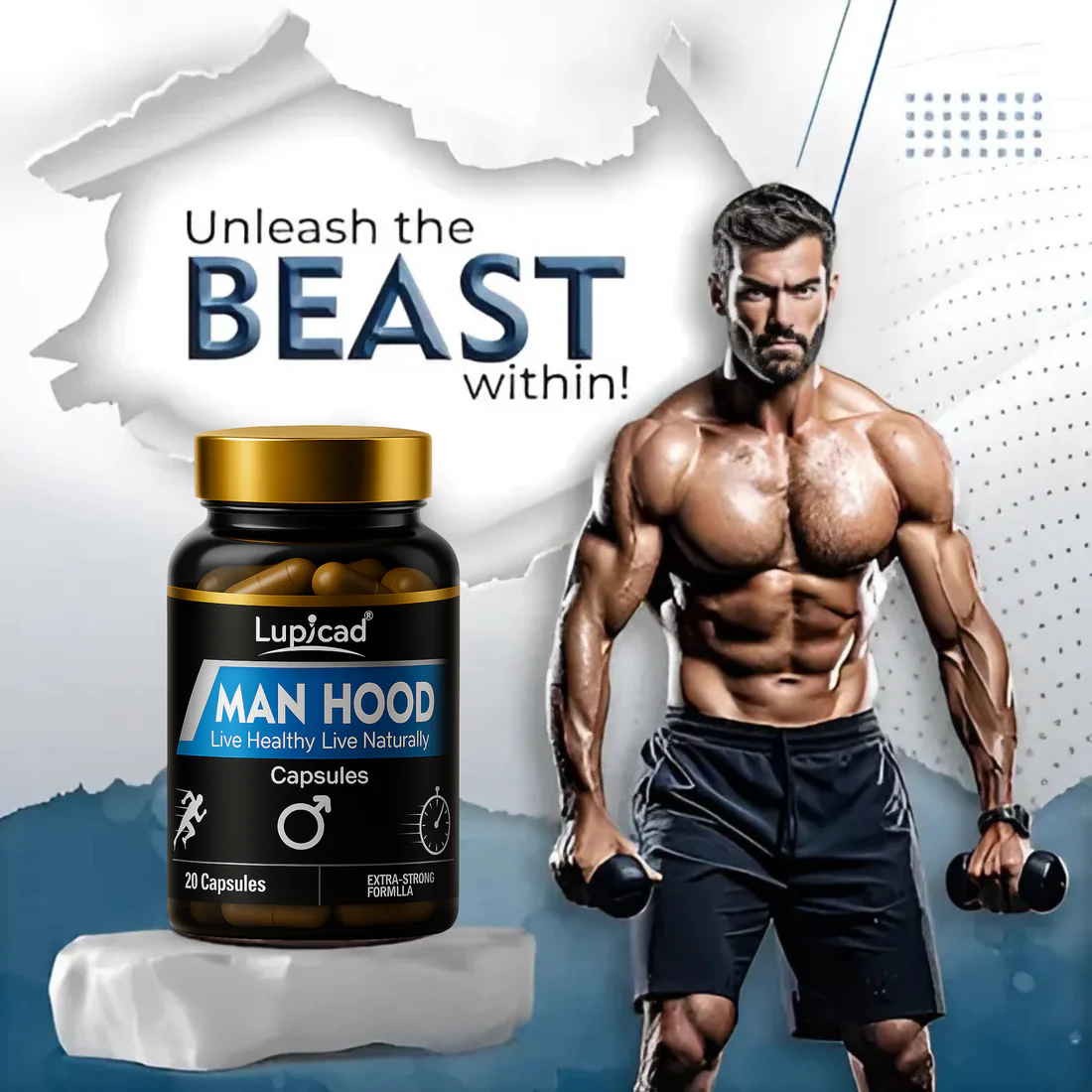 Men Hood – Male Stamina Booster| Increase Timing (10 Capsules)