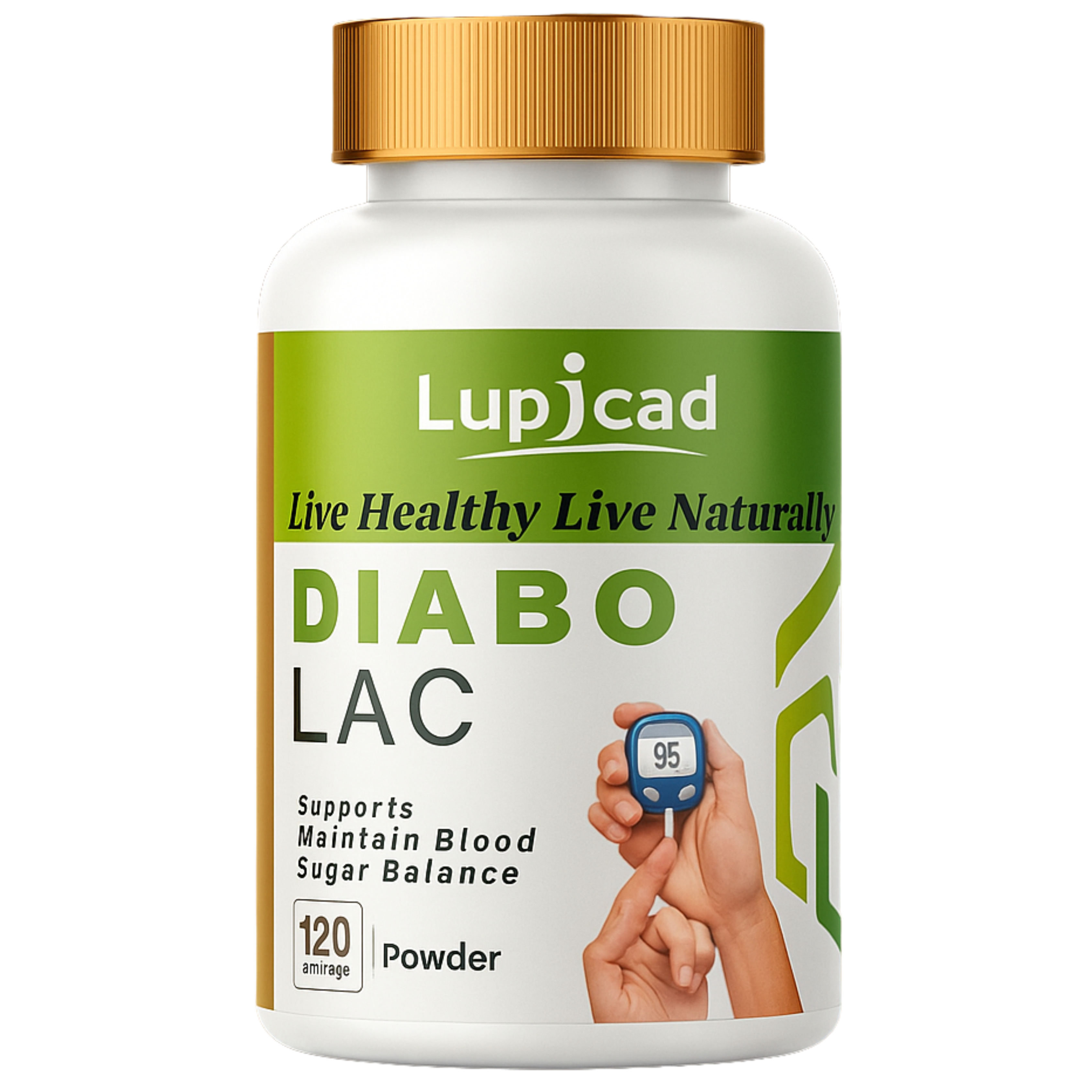 Lupicad Diabo Lac – Ayurvedic Blood Sugar Support Powder with Jamun & Karela | Best diabetes treatment(120g)