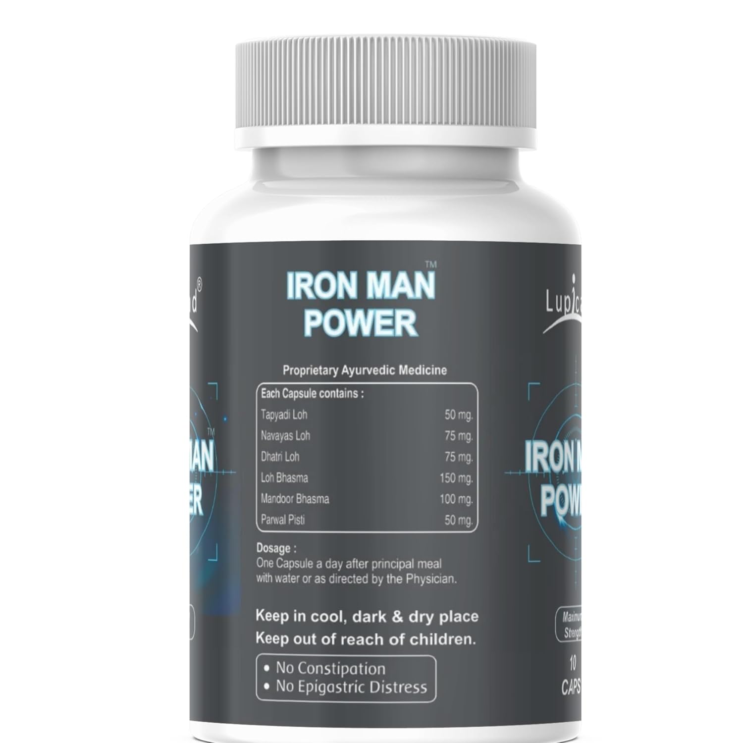 Lupicad IRO-N Power – 10 Capsules | Ayurvedic Natural stamina booster | mota lamba kare |increase size