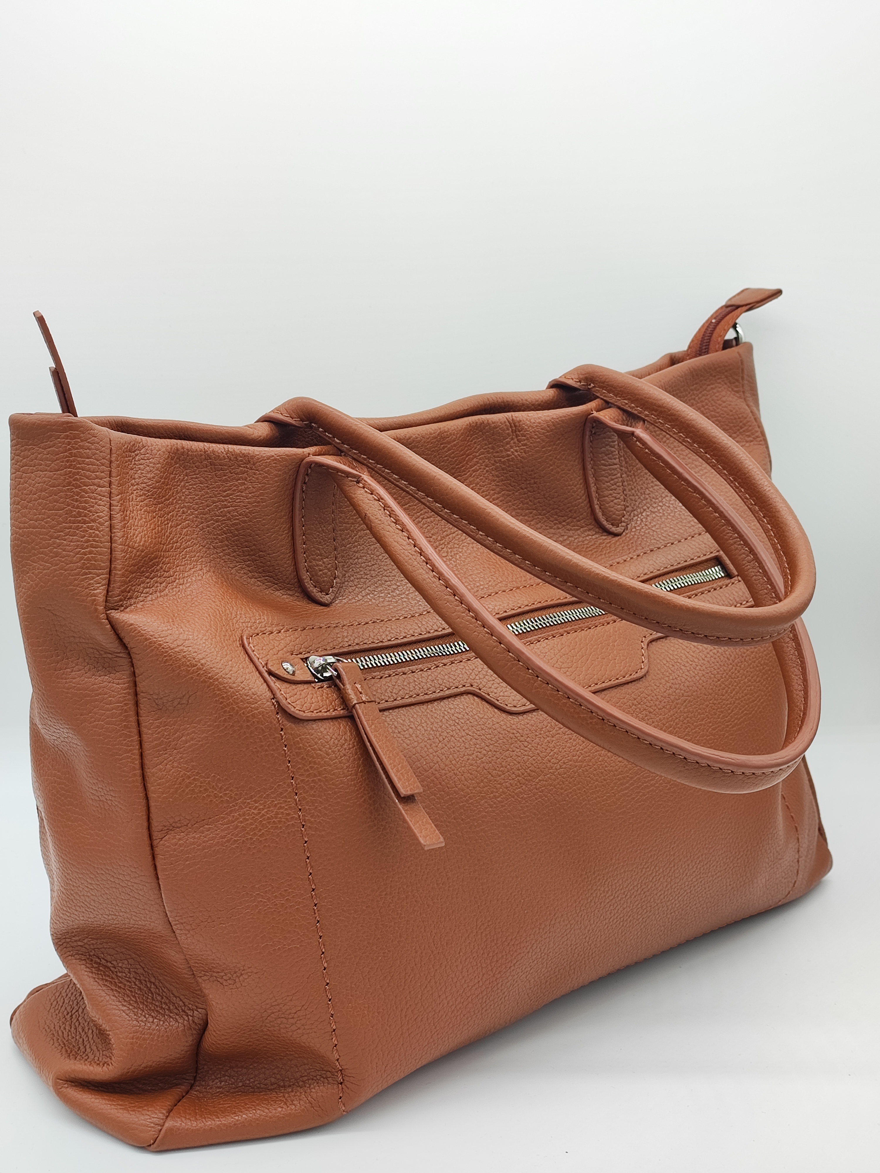 Brown Leather Tote Bag