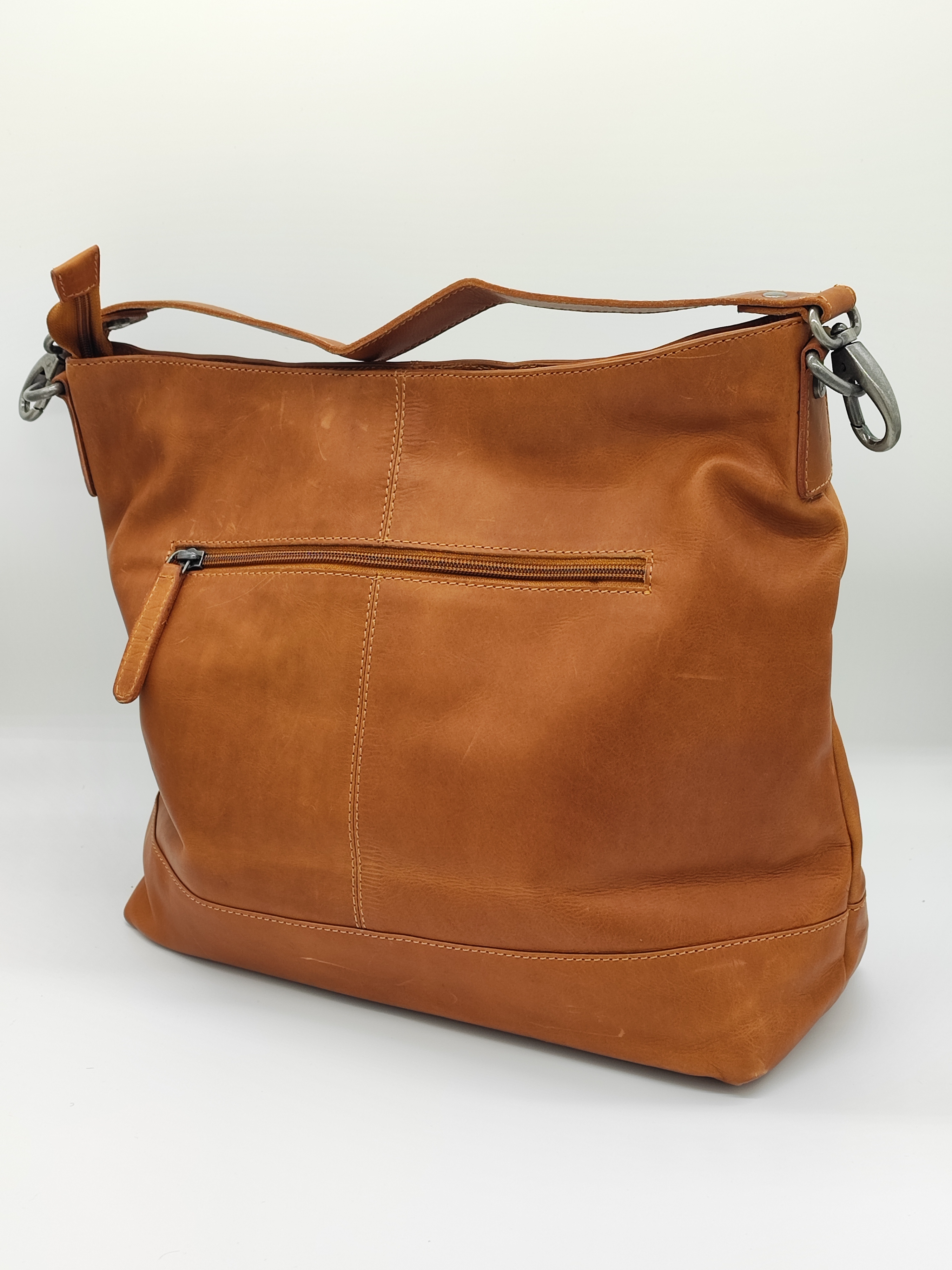 Brown Leather Shoulder Bag with extra Sling