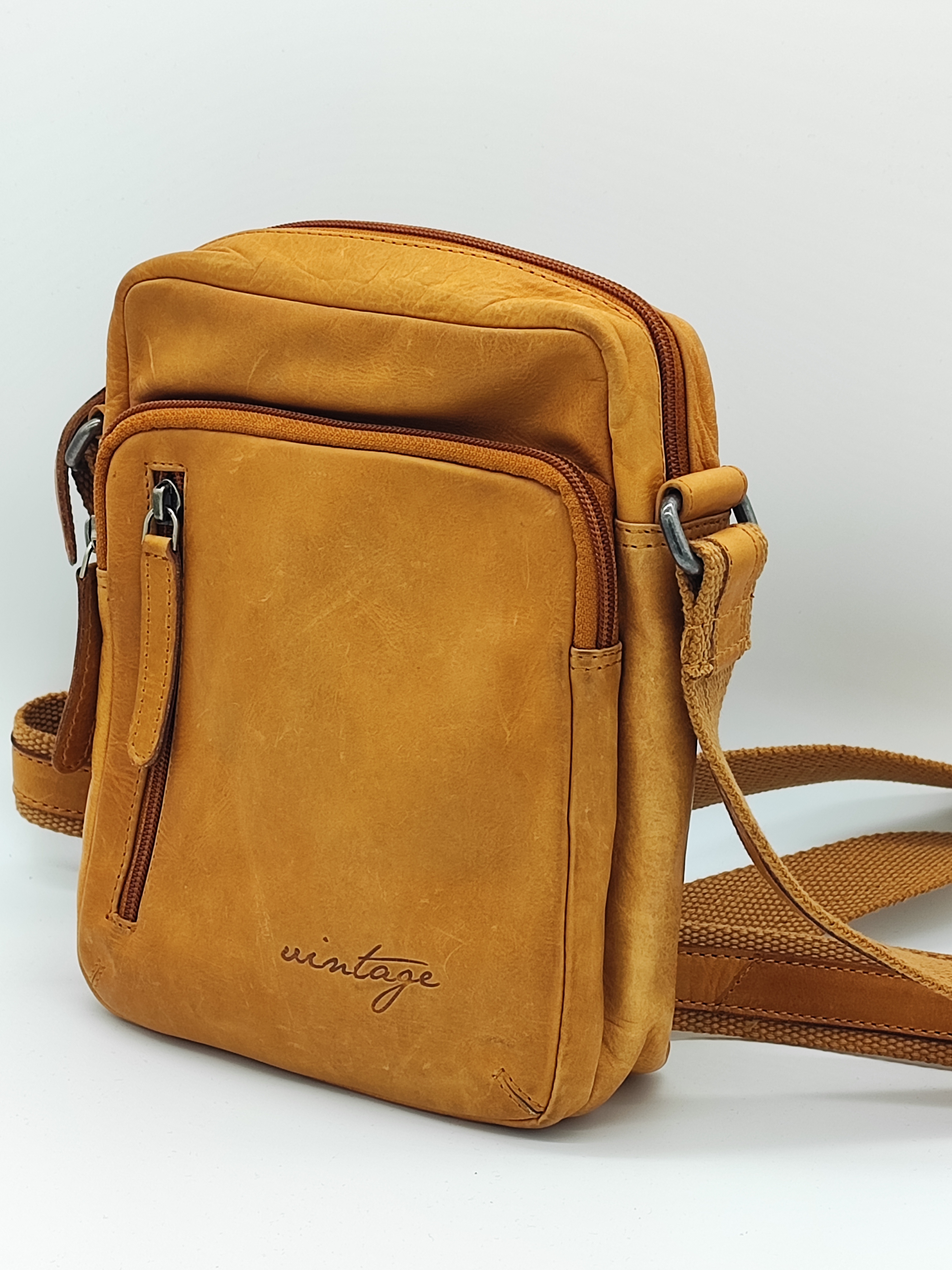 Vintage Leather Crossbody Bag