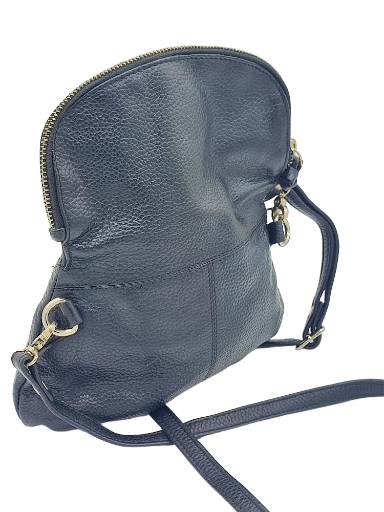 Black Leather Sling Bag