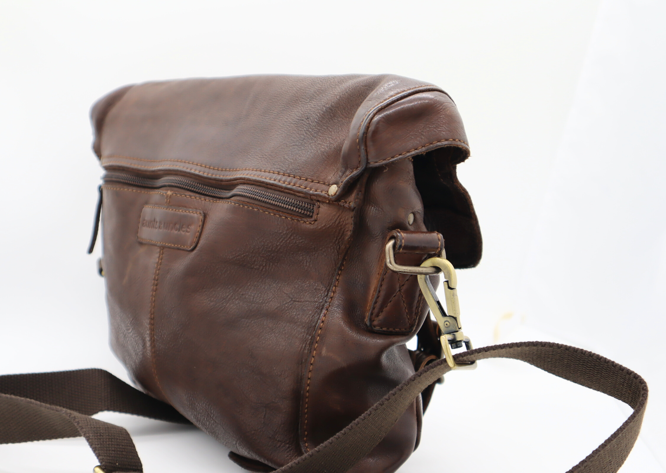 Vintage Leather Messenger Bag