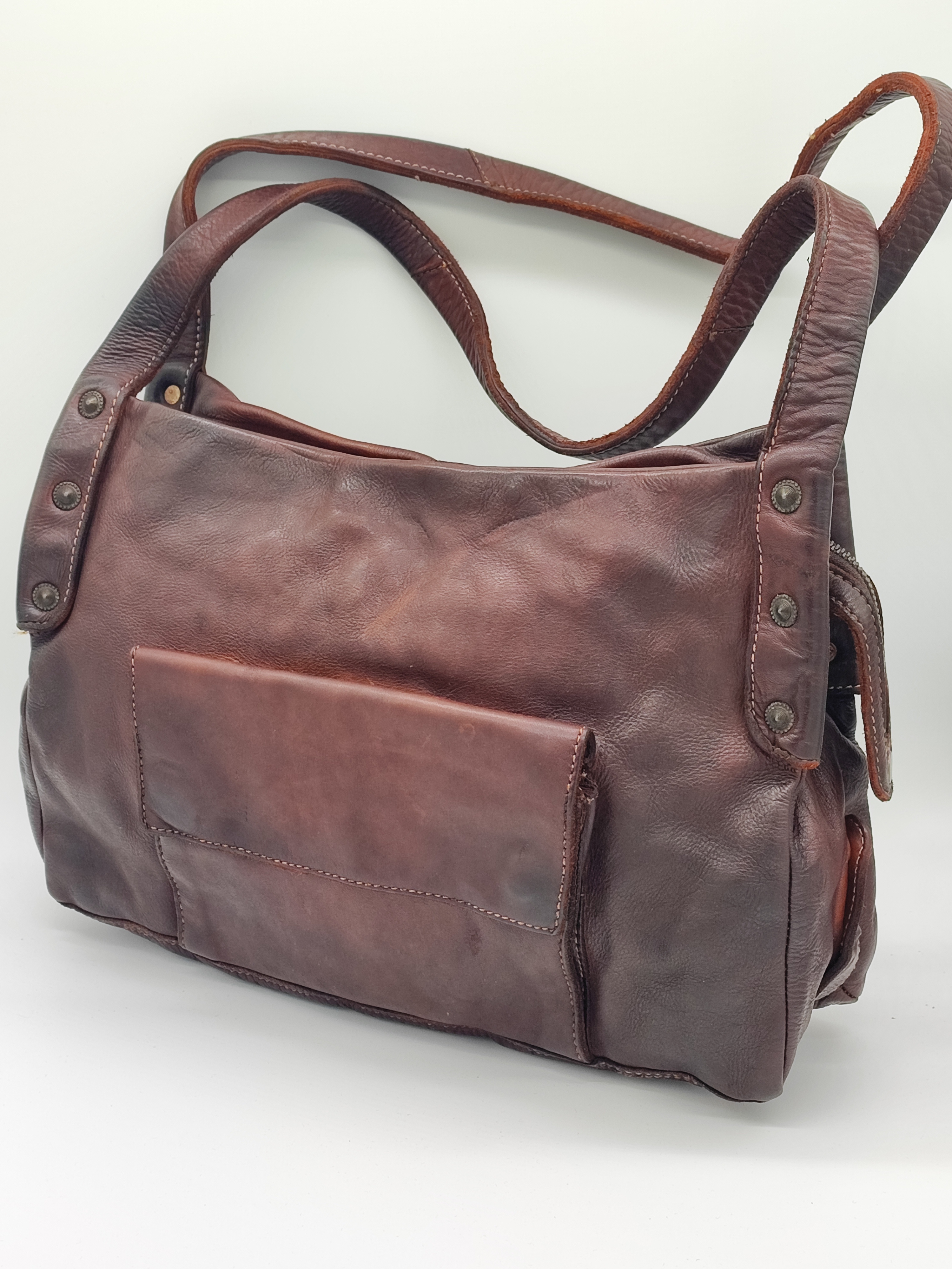 Hand Bag Hand painted Patina 