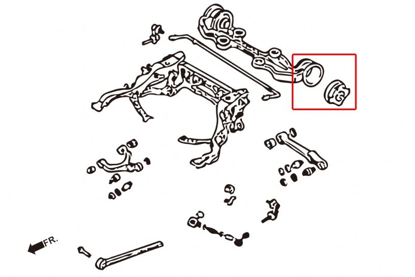 Mazda RX7 FD Differential Mounting Bush