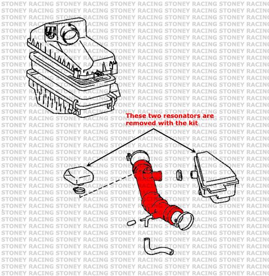 Toyota MR2 MK2 NA Rev3-5 Silicone Air Intake Hose Kit