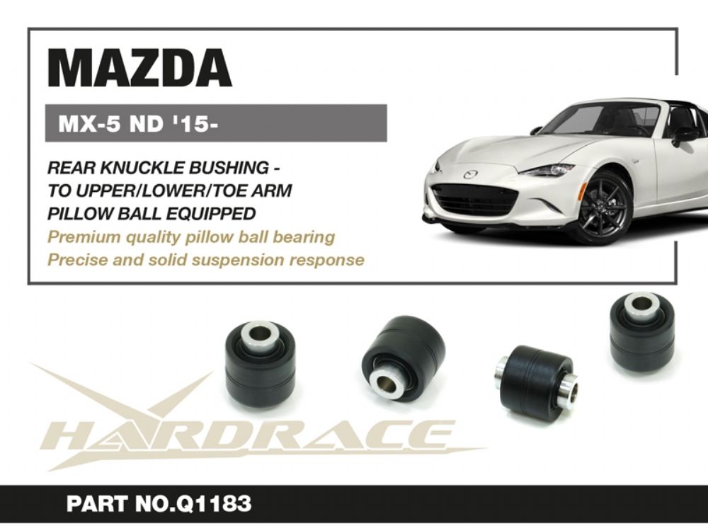 Mazda MX5 ND Rear Knuckle Bush To Upper/Lower/Toe Arm - Pillow Ball