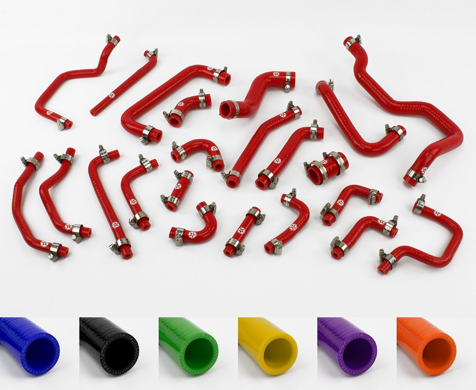 Toyota MR2 MK2 Turbo Rev1-2 Silicone Ancillary Coolant & Breather Hose Kit