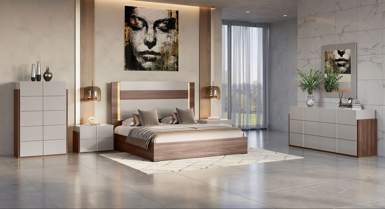Aryan Collection (Beige) Bedroom Furniture Set