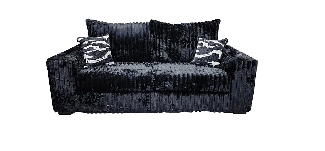 S320 Texan Oversize (Black) Sofa Loveseat