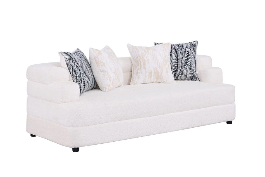 S1400 Stepso (Cream) Sofa & Loveseat
