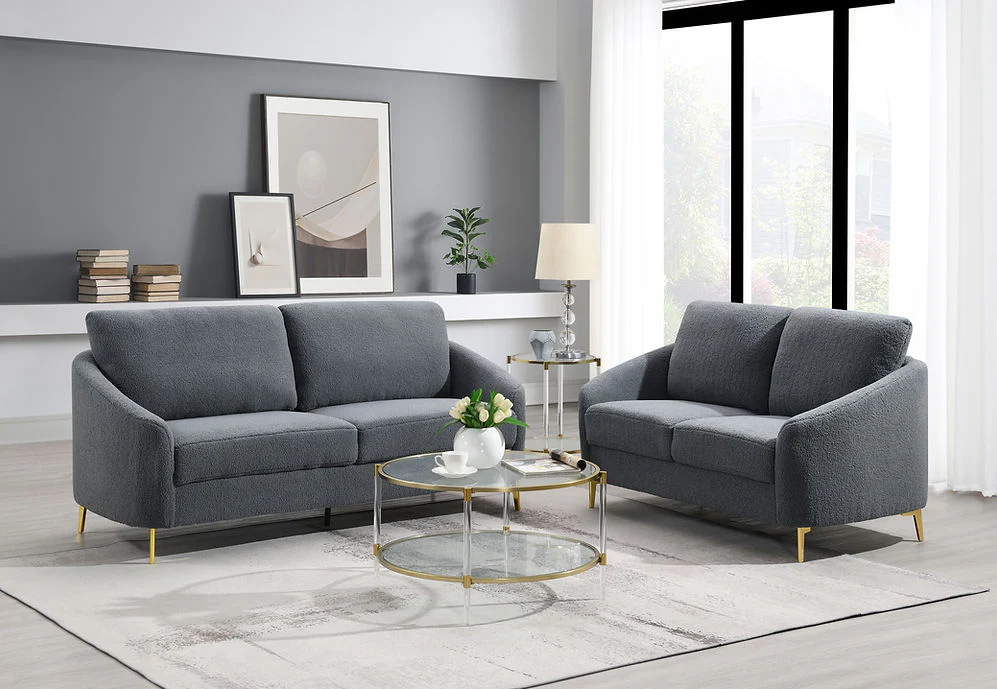 S160 Lila (Grey) Sofa & Loveseat
