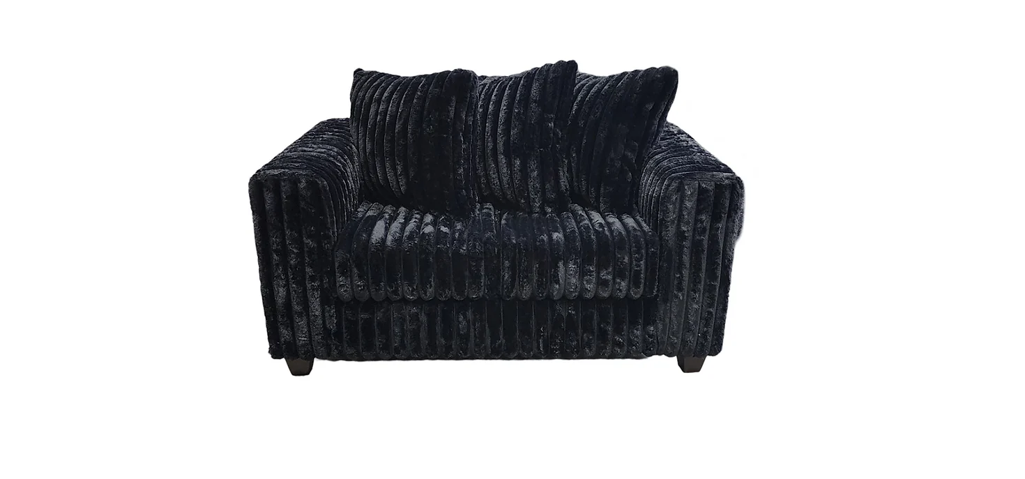 S300 Gia (Black) Sofa & Loveseat