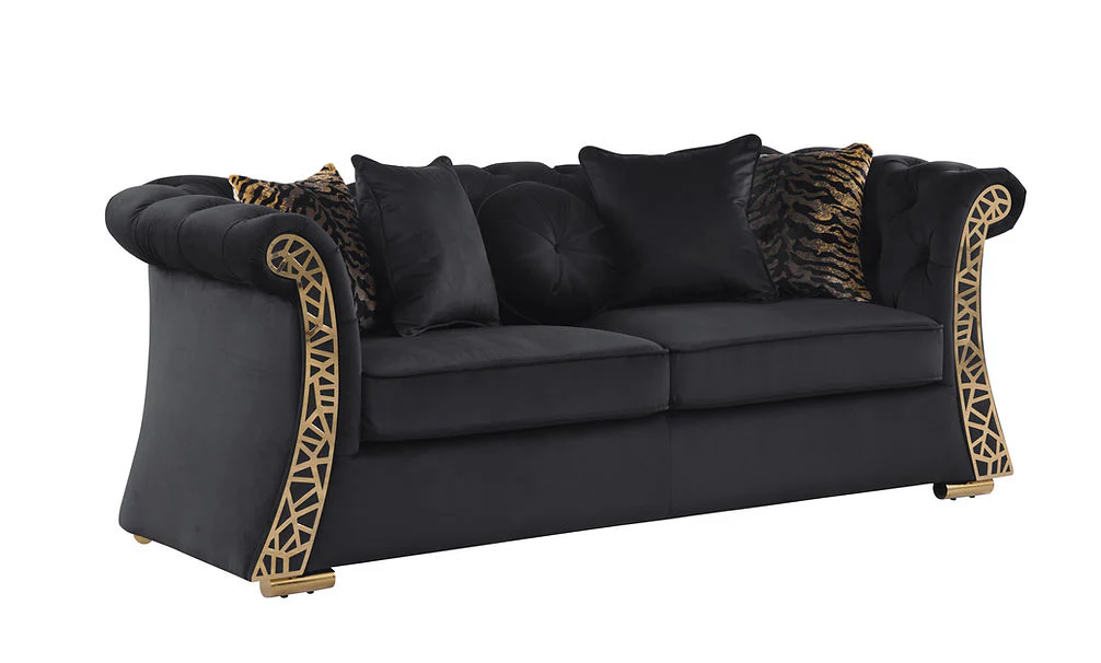 S1600 Curamo (Black) Sofa & Loveseat