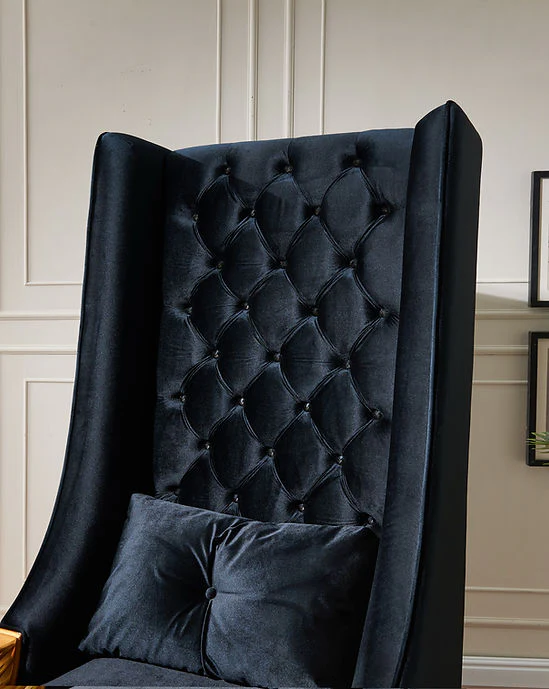 A-CH02 Throne 62.5" Tall (Black) Chair