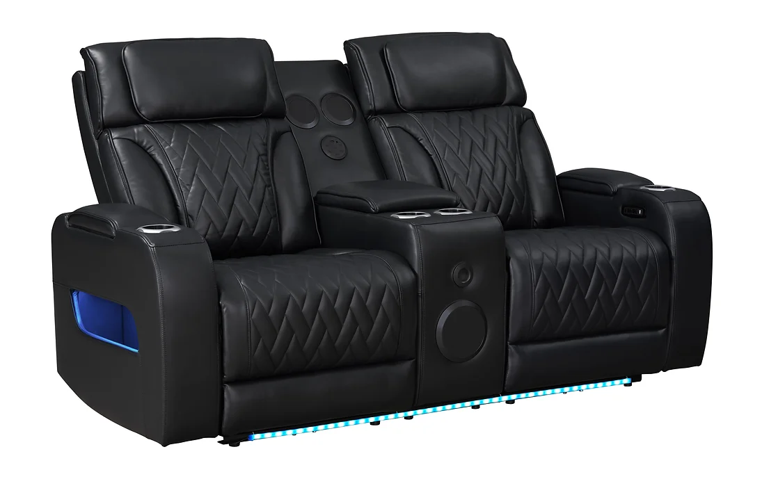 S2024 Skyline (Black) Power Reclining Set