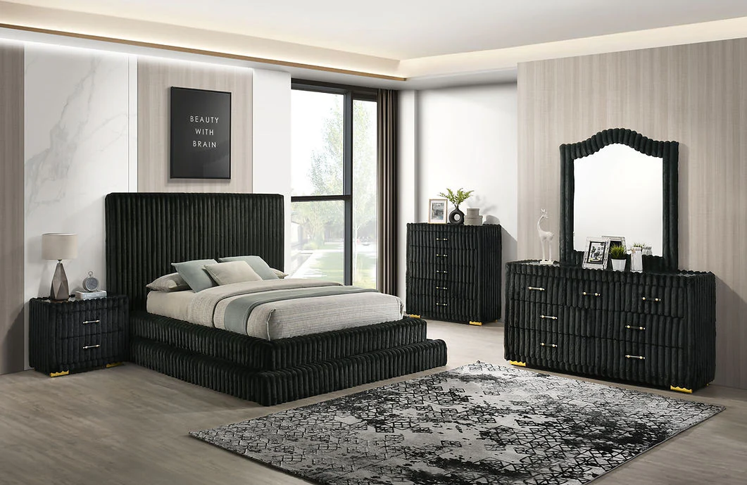 B9020 Micah w/Henley (Black) Bedroom Set