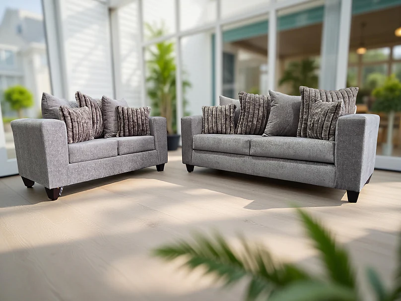 S325 Kora Smoke Sofa Loveseat