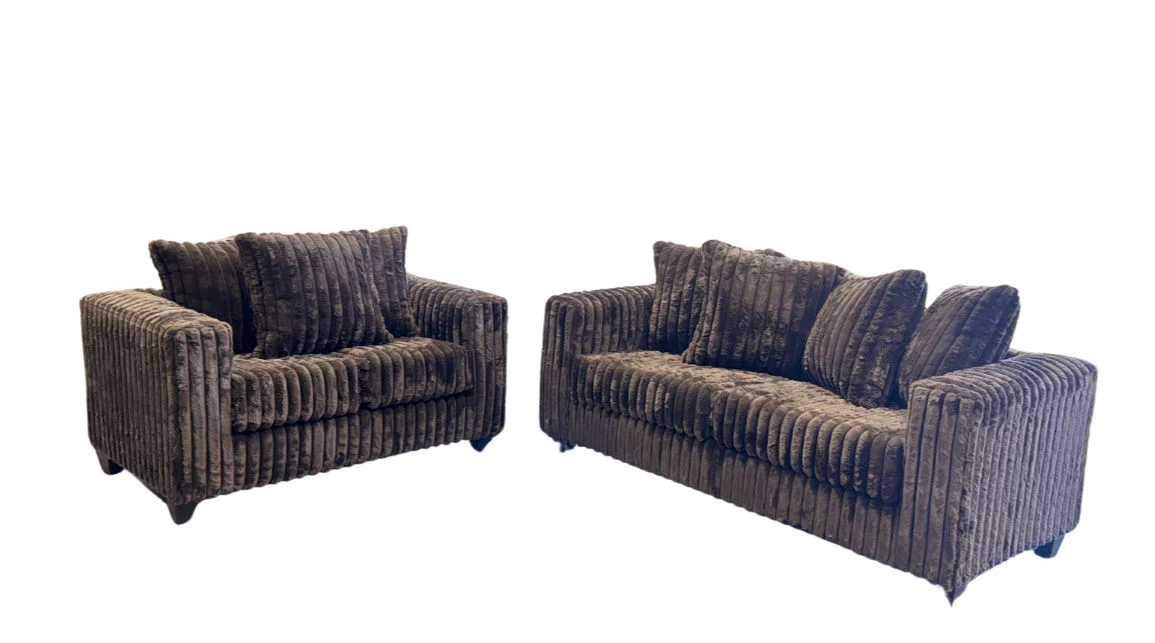 S300 Gia (Chocolate) Sofa Loveseat