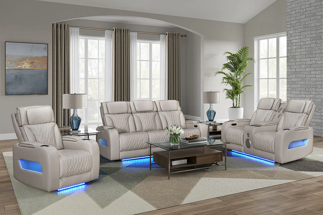 S2024 Skyline (Sand) Power Reclining Set