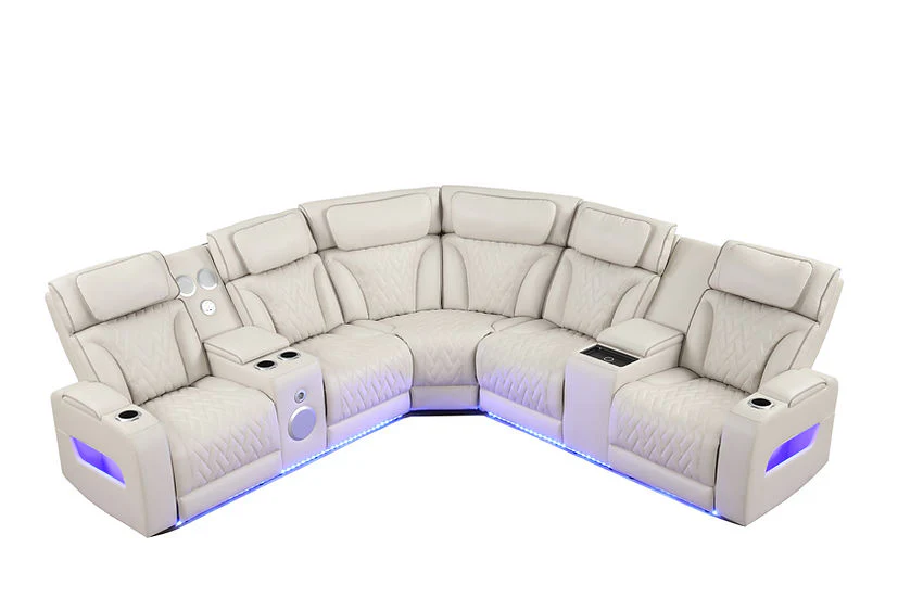S2024 Skyline (Sand) Power Reclining Sectional